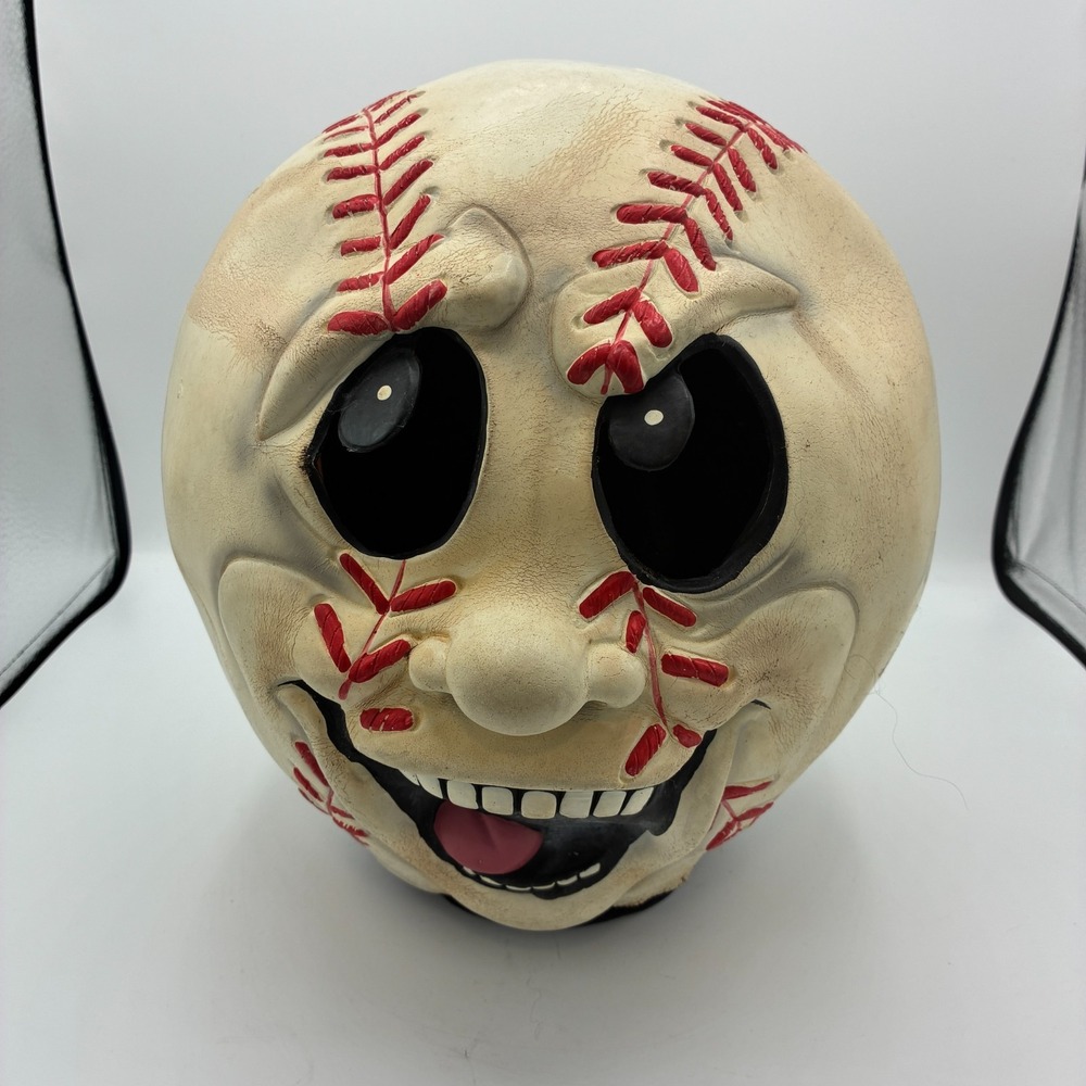 Vintage Easter Unlimited Baseball Head Laughing Face Halloween Game Face Mask